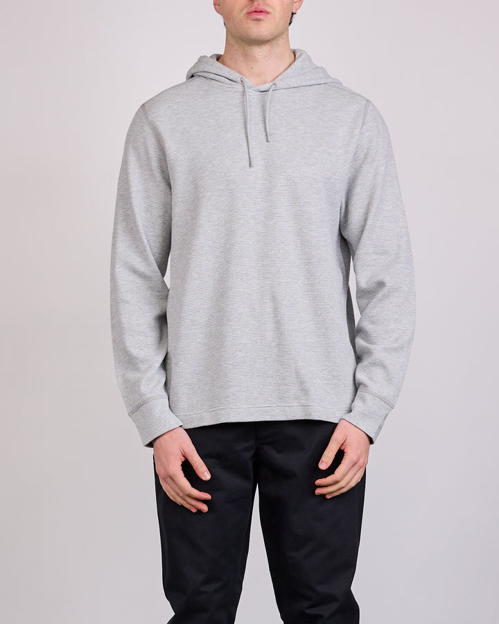 Reigning Champ Lightweight Waffle Standard Hoodie Heather Grey