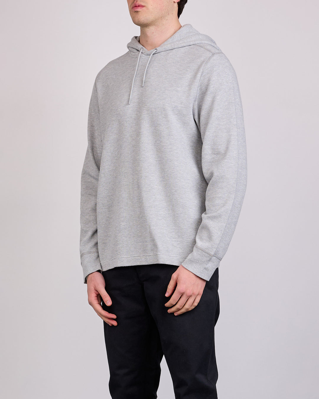 Reigning Champ Lightweight Waffle Standard Hoodie Heather Grey