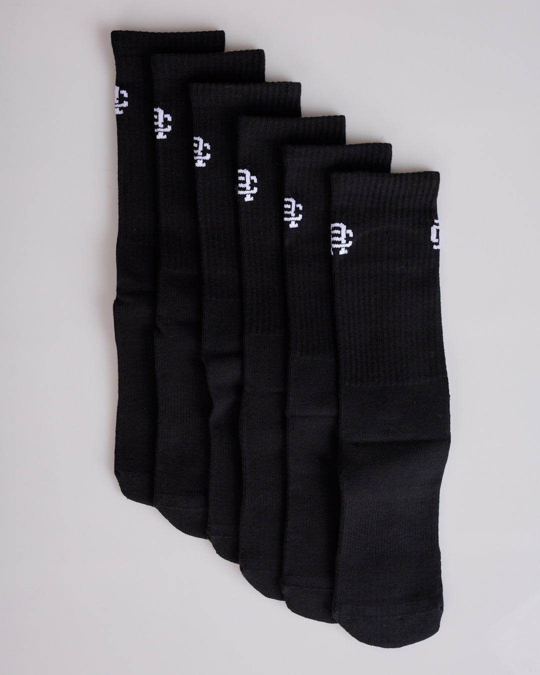 Reigning Champ Men's Knit 3-Pack Classic Crew Sock Black