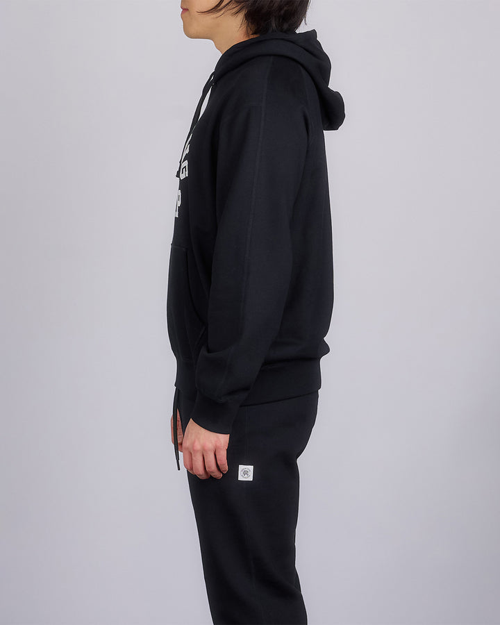 Reigning Champ Midweight Arch Logo Hoodie Black