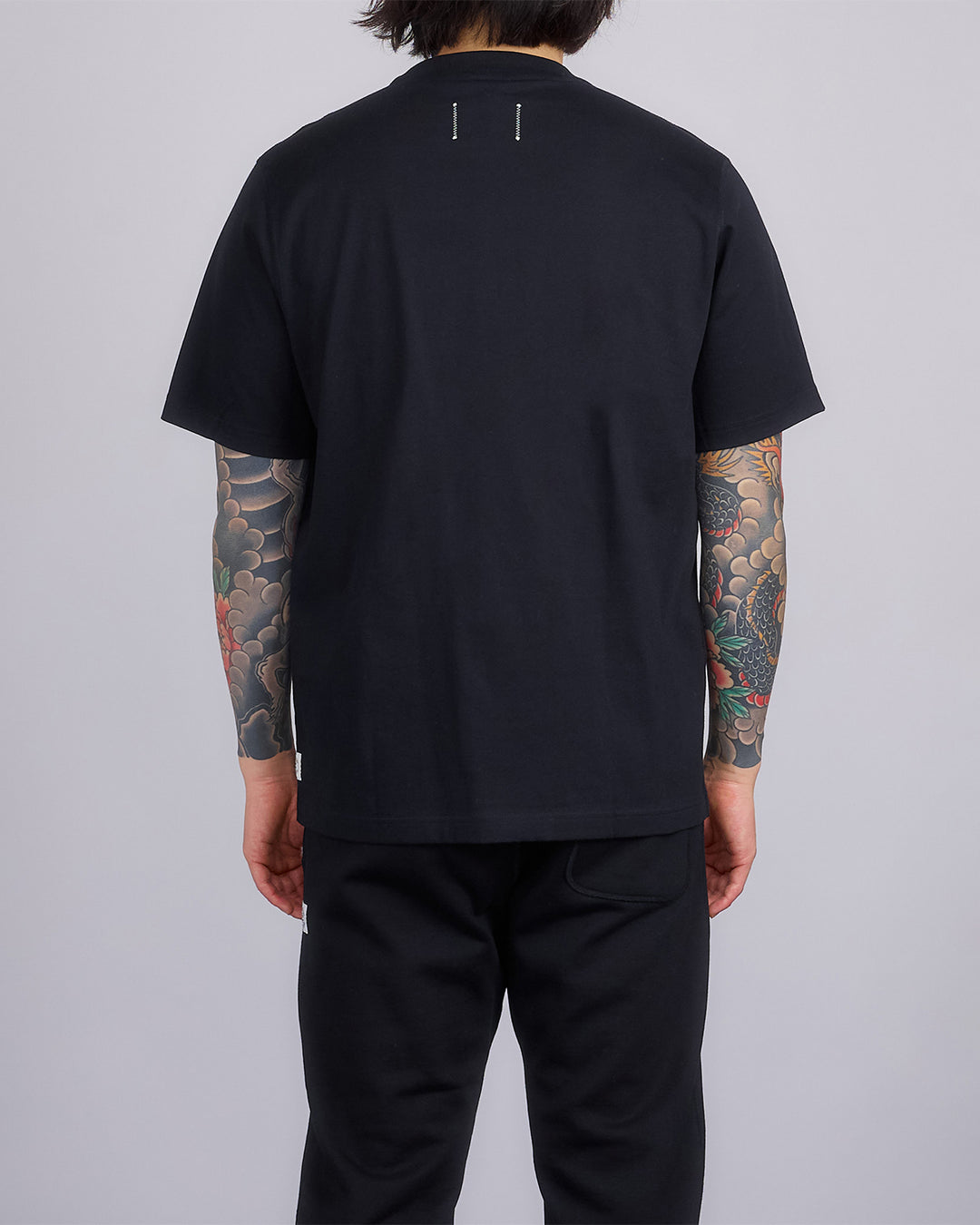 Reigning Champ Midweight Arch Logo T-Shirt Black