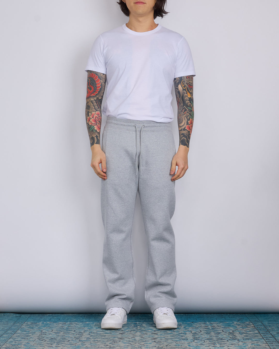 Reigning Champ Midweight Fleece Straight Leg Sweatpant Heather Grey