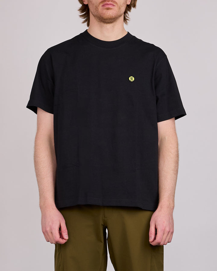 Reigning Champ Midweight Jersey Court OG T-Shirt Black-Neon Green