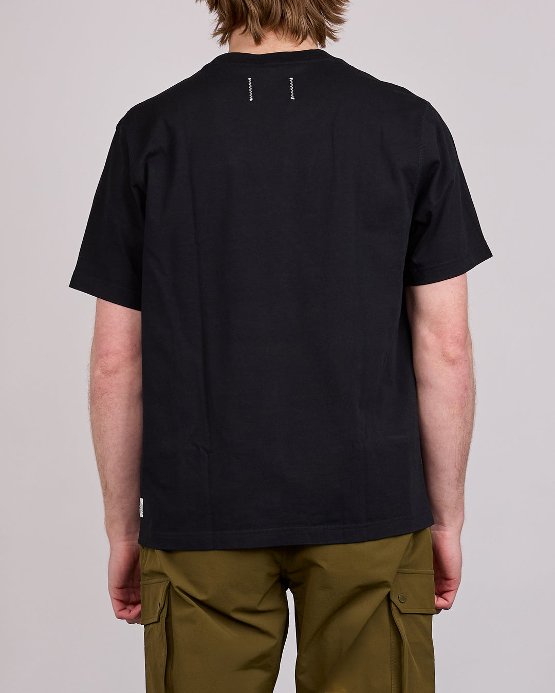 Reigning Champ Midweight Jersey Court OG T-Shirt Black-Neon Green