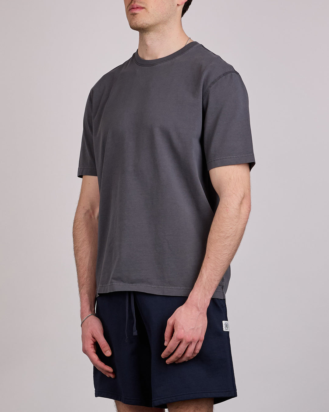 Reigning Champ Midweight Jersey Fadeaway Standard T-Shirt Faded Black