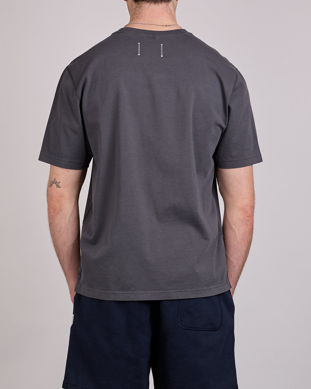 Reigning Champ Midweight Jersey Fadeaway Standard T-Shirt Faded Black