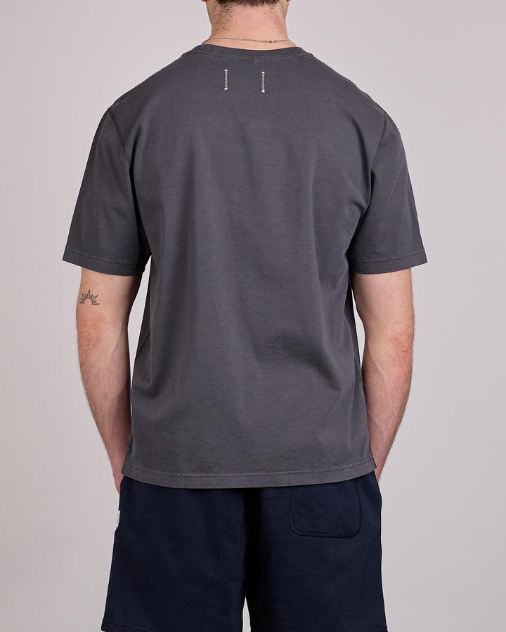 Reigning Champ Midweight Jersey Fadeaway Standard T-Shirt Faded Black