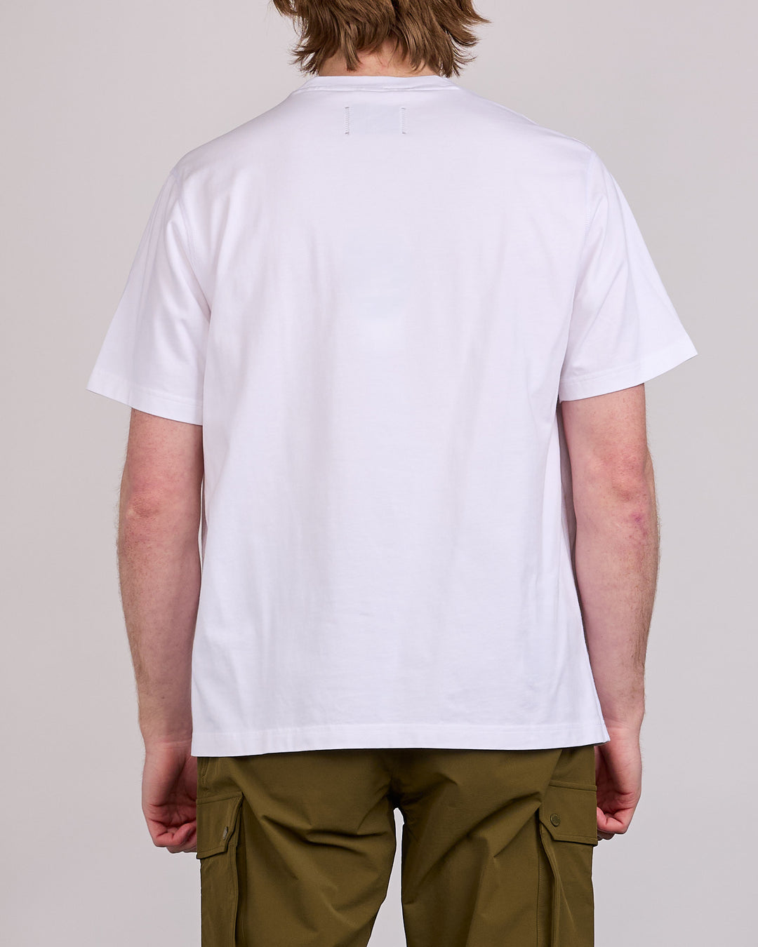 Reigning Champ Midweight Jersey Felt Monogram OG T-Shirt White-Black