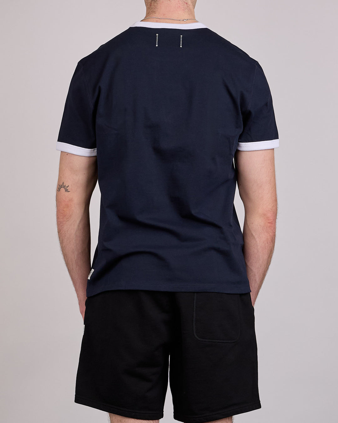 Reigning Champ Midweight Jersey Ringer T-Shirt Navy-White