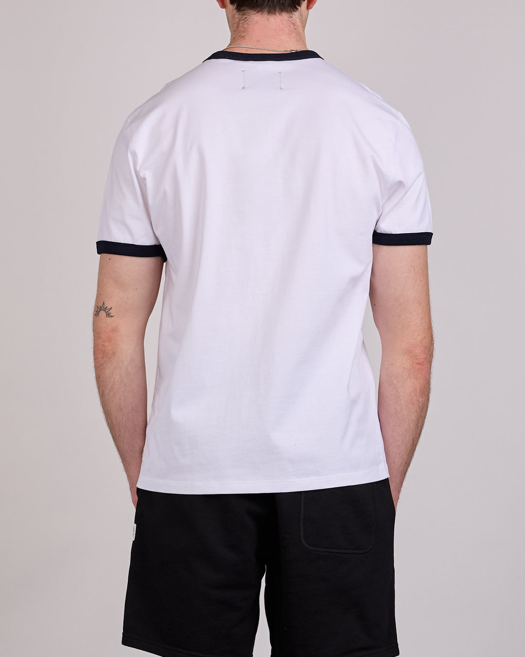 Reigning Champ Midweight Jersey Ringer T-Shirt White-Navy