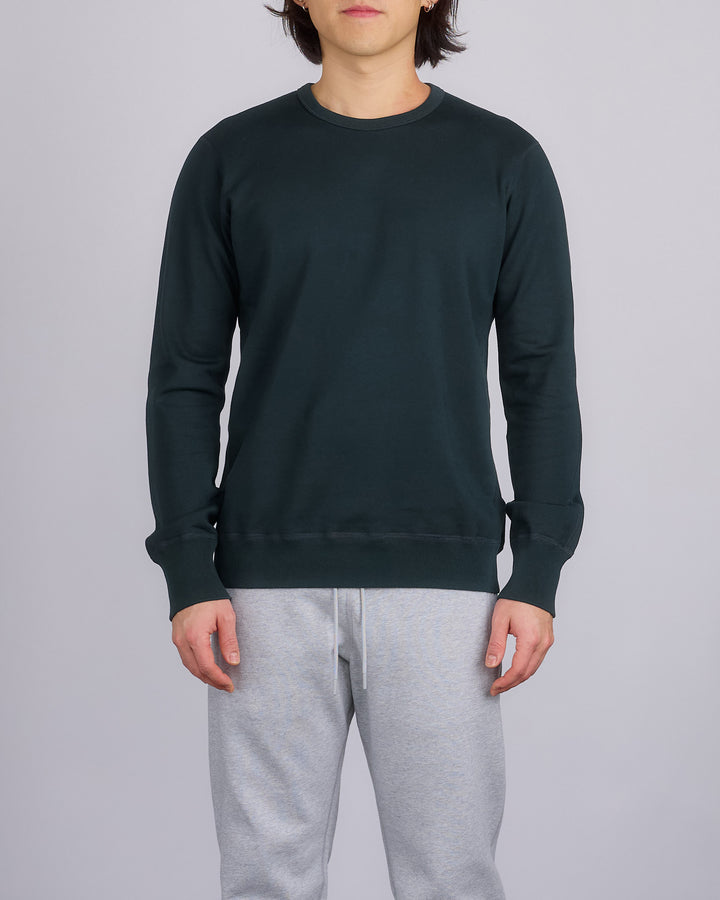 Reigning Champ Midweight Terry Slim Crewneck Petrol