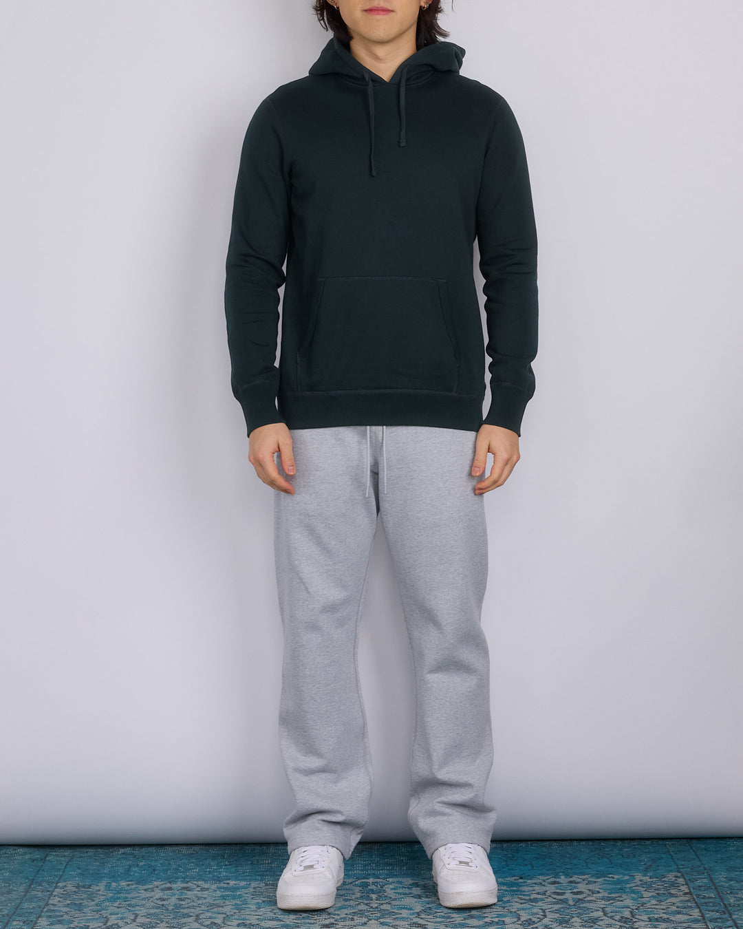 Reigning Champ Midweight Terry Slim Hoodie Petrol