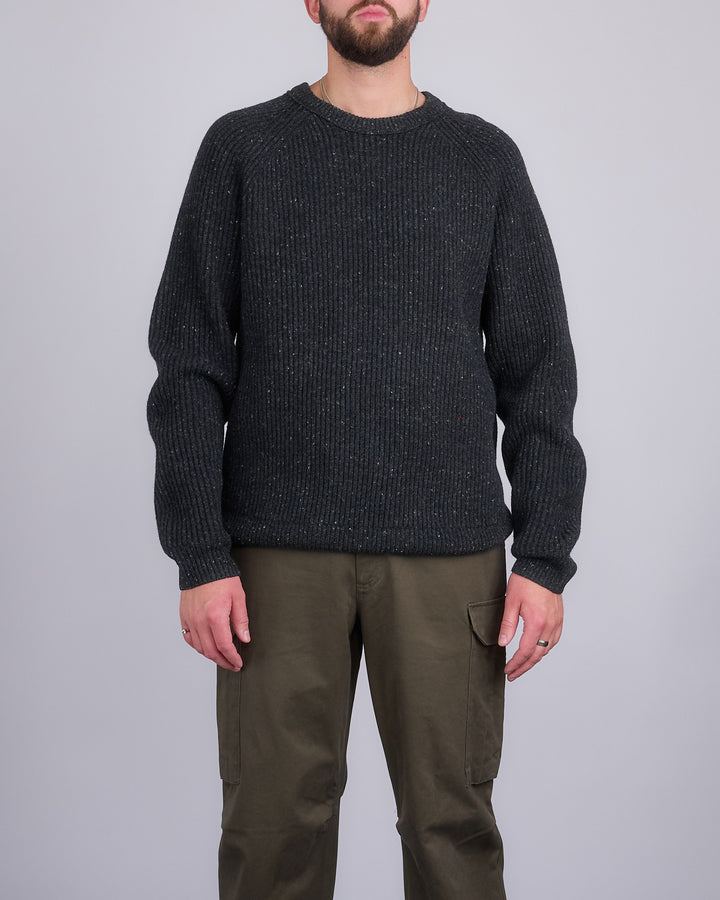 Reigning Champ Nep Merino Kenny Crew Sweater Black