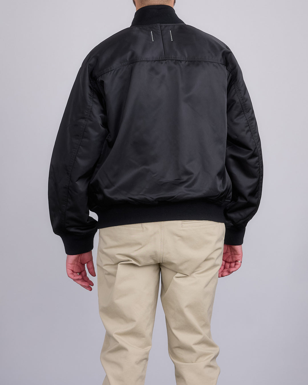 Reigning Champ Nylon Woven Crew Jacket Black