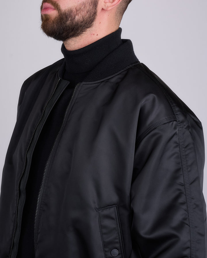 Reigning Champ Nylon Woven Crew Jacket Black