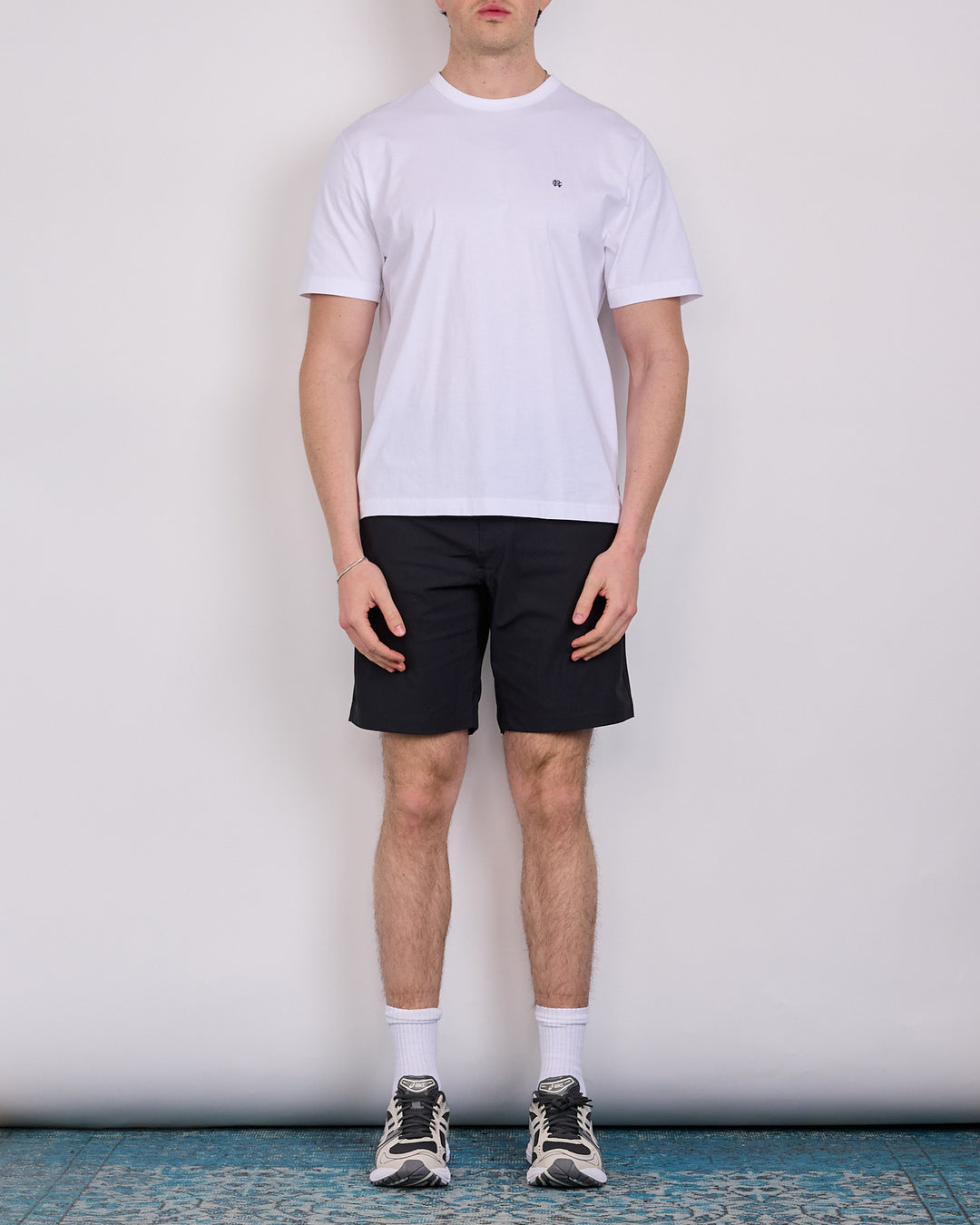 Reigning Champ Stretch Warp Knit 9-Inch Coach's Slim Short Black