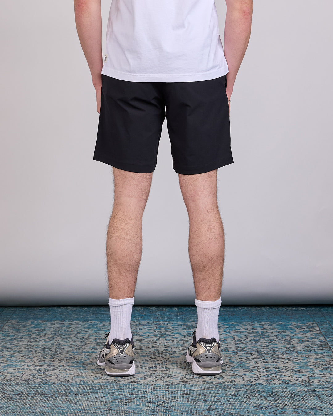 Reigning Champ Stretch Warp Knit 9-Inch Coach's Slim Short Black