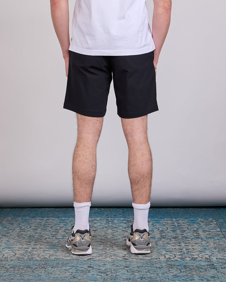 Reigning Champ Stretch Warp Knit 9-Inch Coach's Slim Short Black