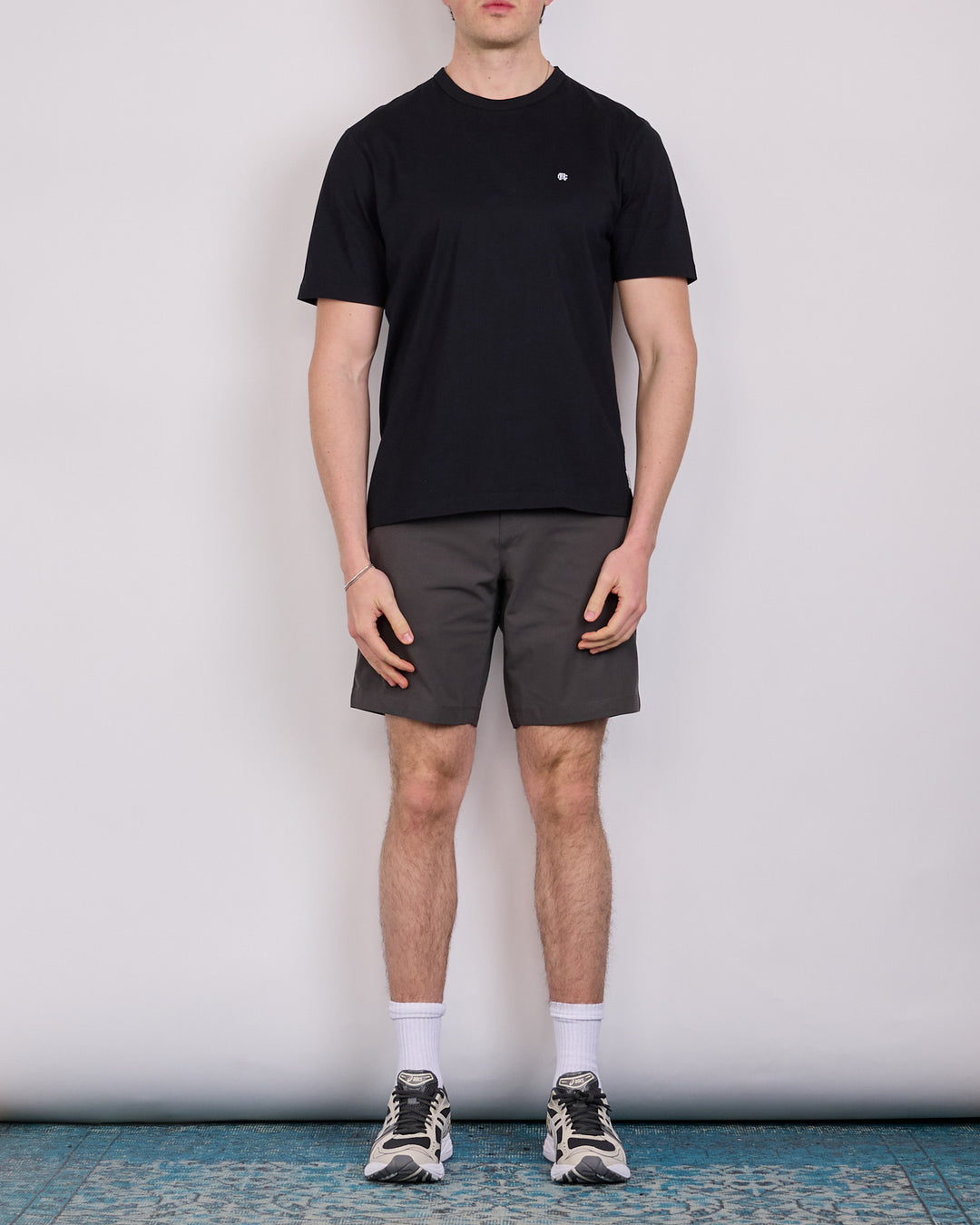 Reigning Champ Stretch Warp Knit 9-Inch Coach's Slim Short Carbon