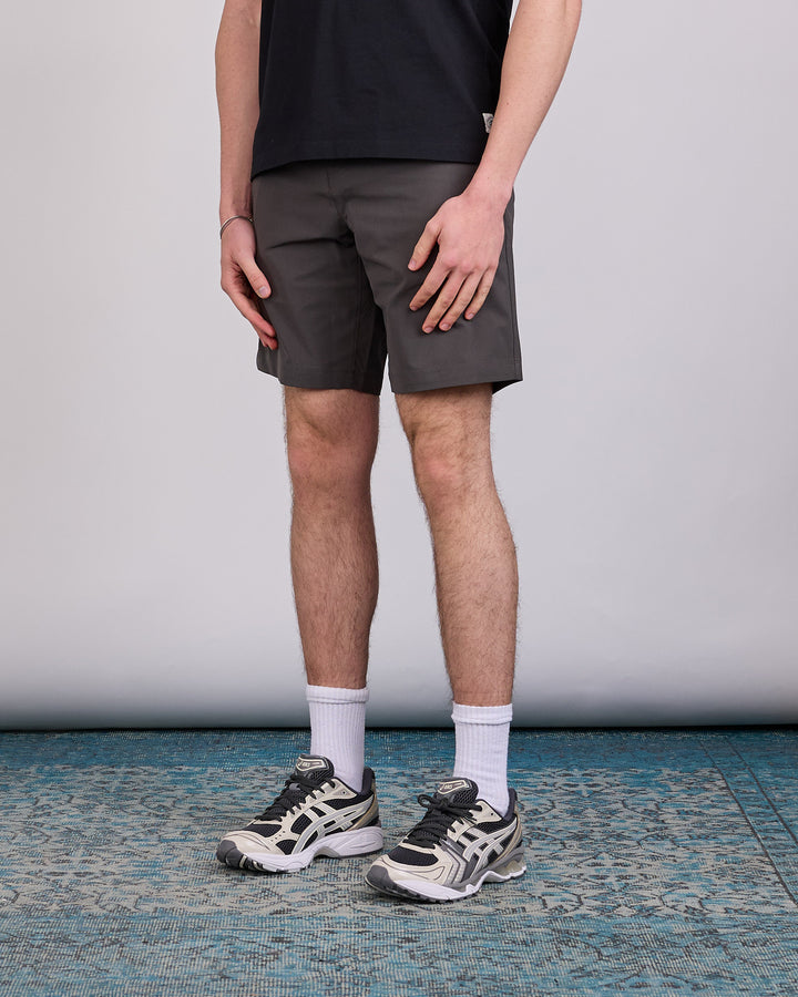 Reigning Champ Stretch Warp Knit 9-Inch Coach's Slim Short Carbon