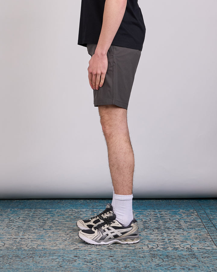 Reigning Champ Stretch Warp Knit 9-Inch Coach's Slim Short Carbon