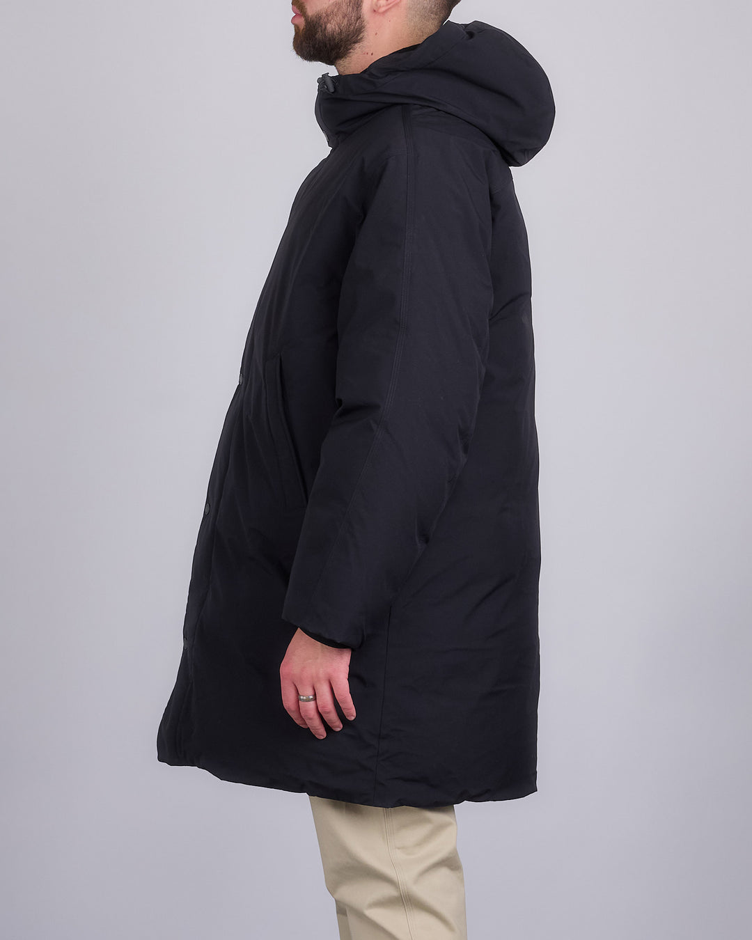 Reigning Champ Tech Nylon Sideline Parka Black