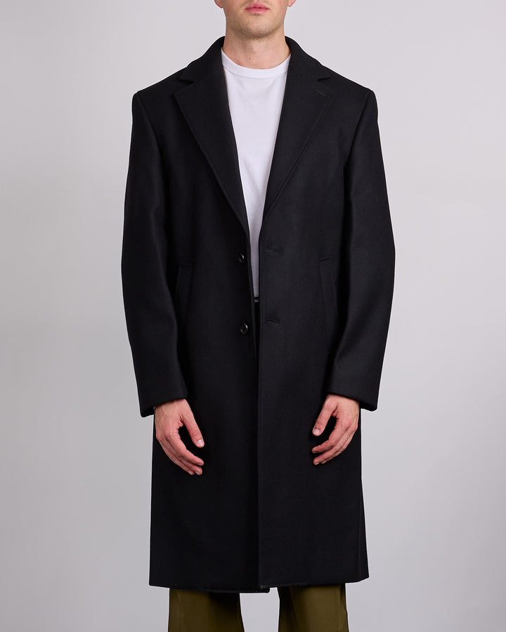 Reigning Champ Wool Cashmere Maestro Coat Black