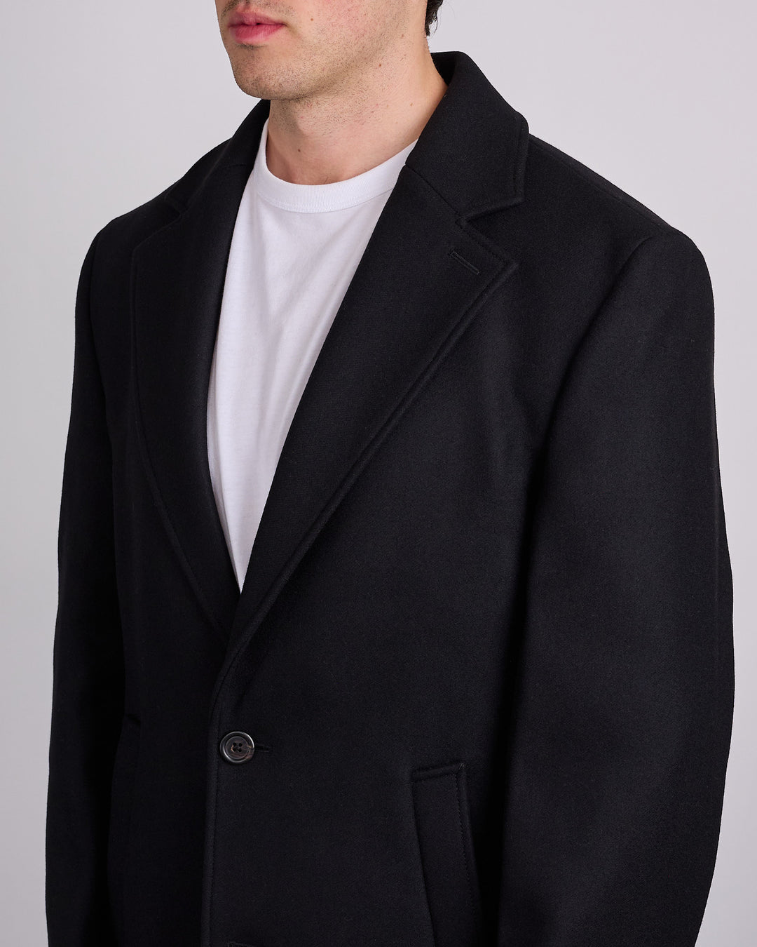 Reigning Champ Wool Cashmere Maestro Coat Black