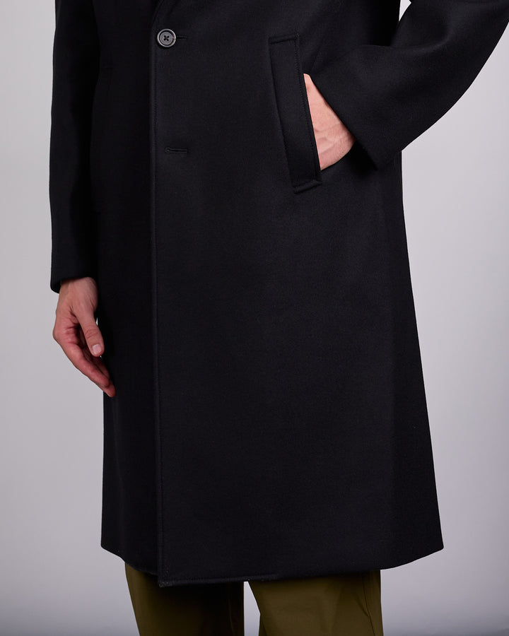 Reigning Champ Wool Cashmere Maestro Coat Black