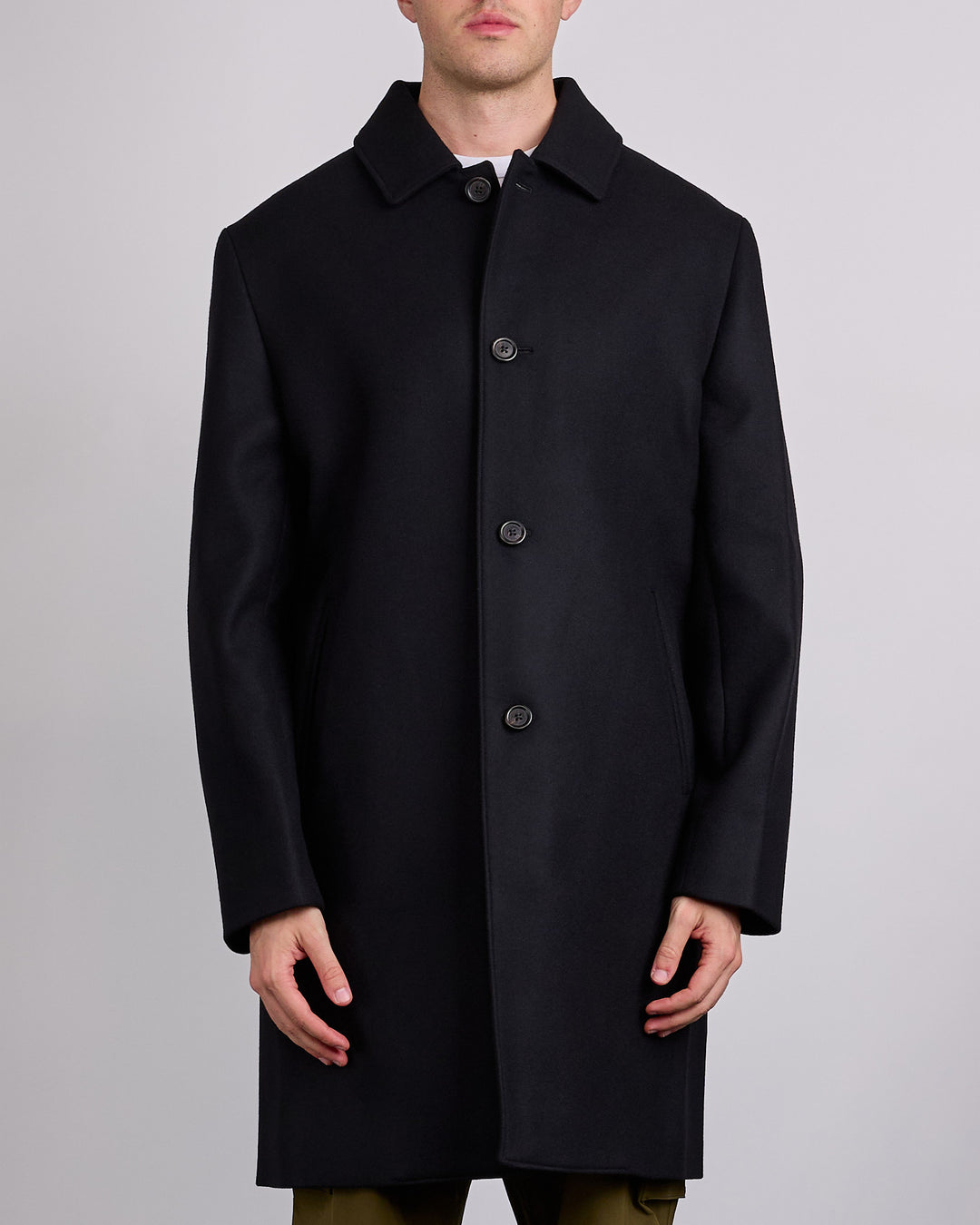 Reigning Champ Wool Scout Coat Black