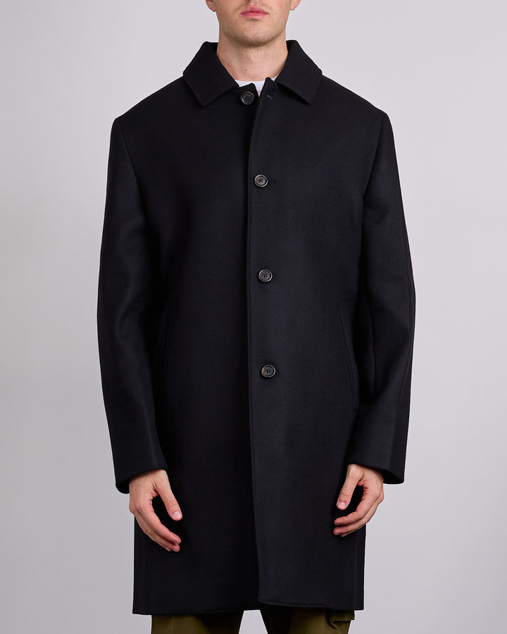 Reigning Champ Wool Scout Coat Black