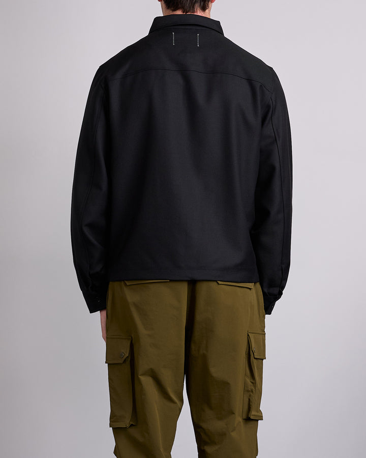 Reigning Champ Wool Venue Zip Jacket Black