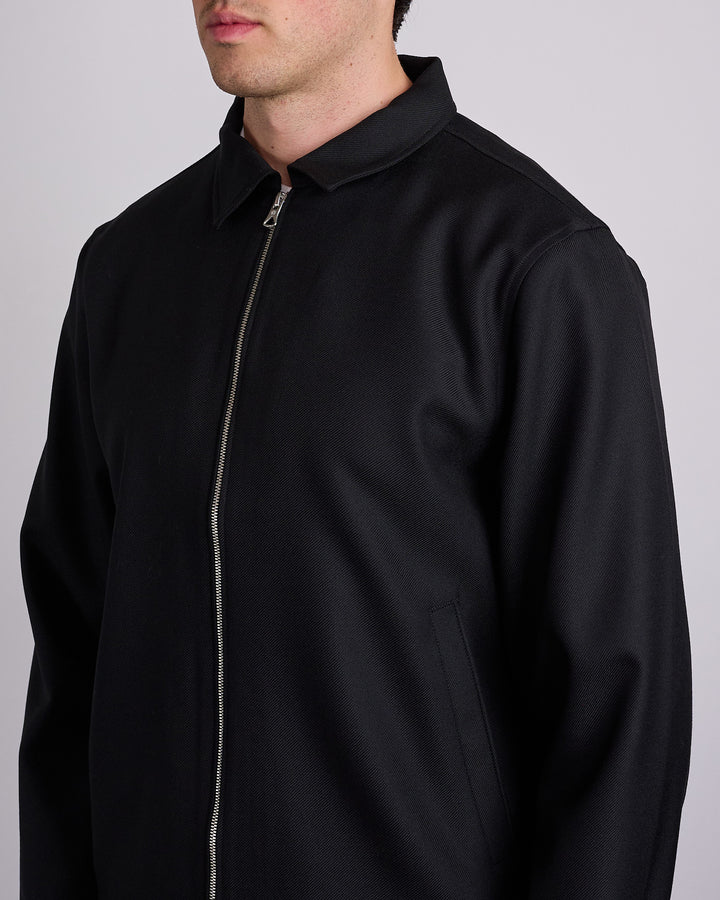 Reigning Champ Wool Venue Zip Jacket Black