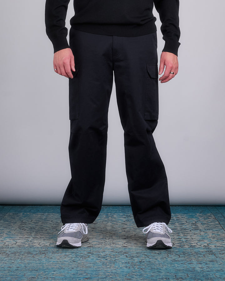 Reigning Champ Woven Cotton Keeper Cargo Pant Black