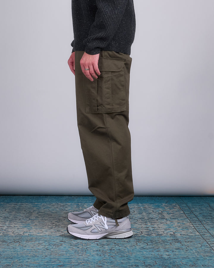 Reigning Champ Woven Cotton Keeper Cargo Pant Dark Olive