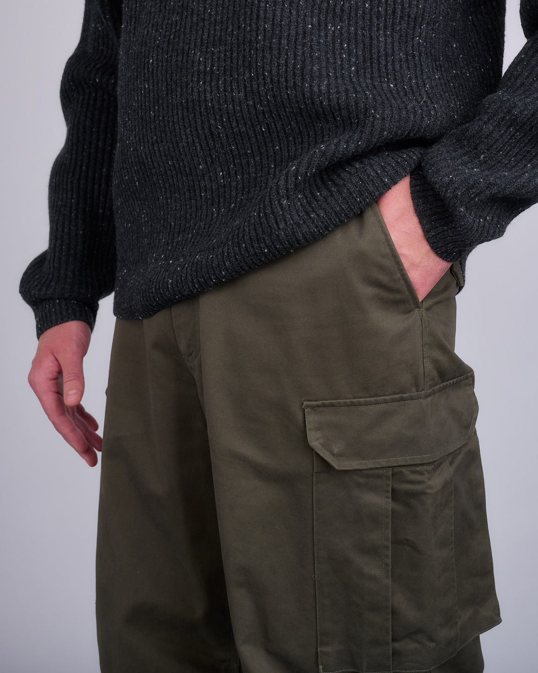 Reigning Champ Woven Cotton Keeper Cargo Pant Dark Olive