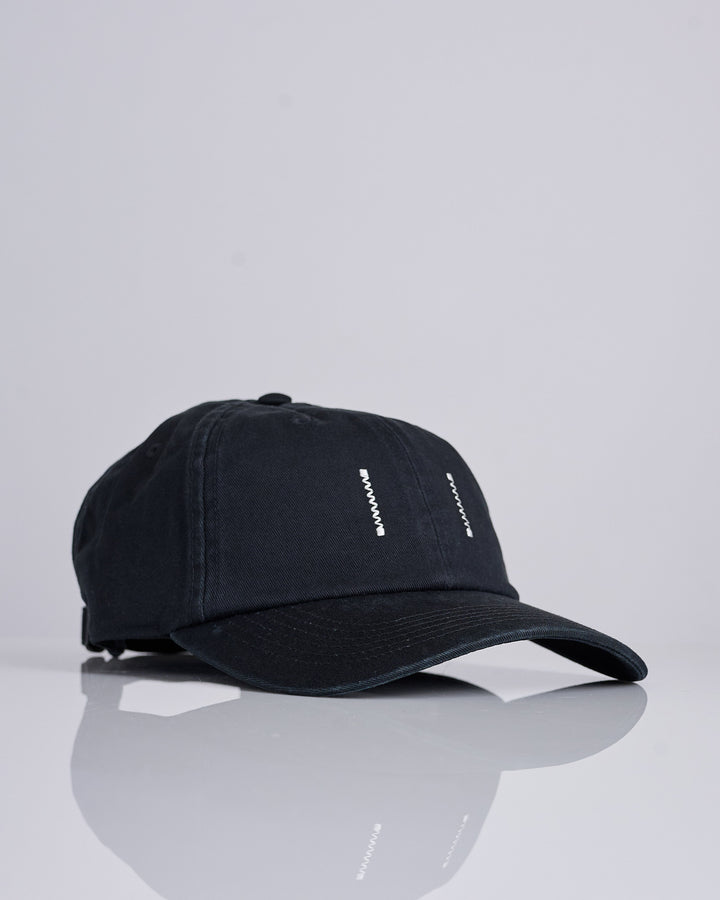 Reigning Champ Woven Low Pro Strapback Cap Washed Black