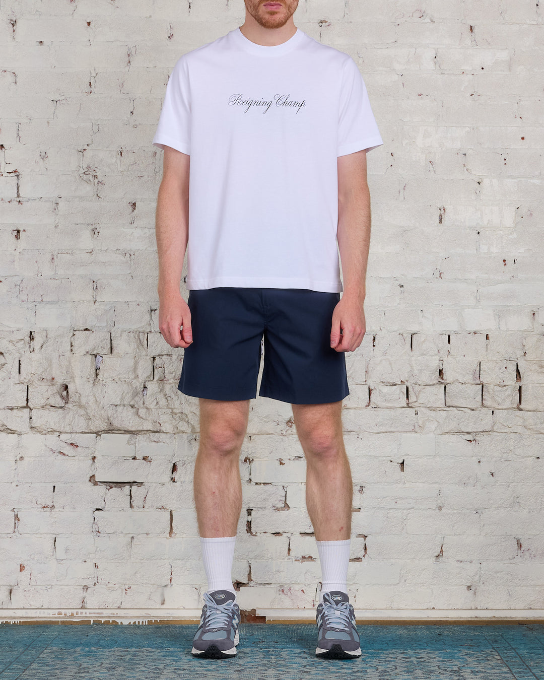 Reigning Champ Woven Solotex Cotton Ivy Short Navy