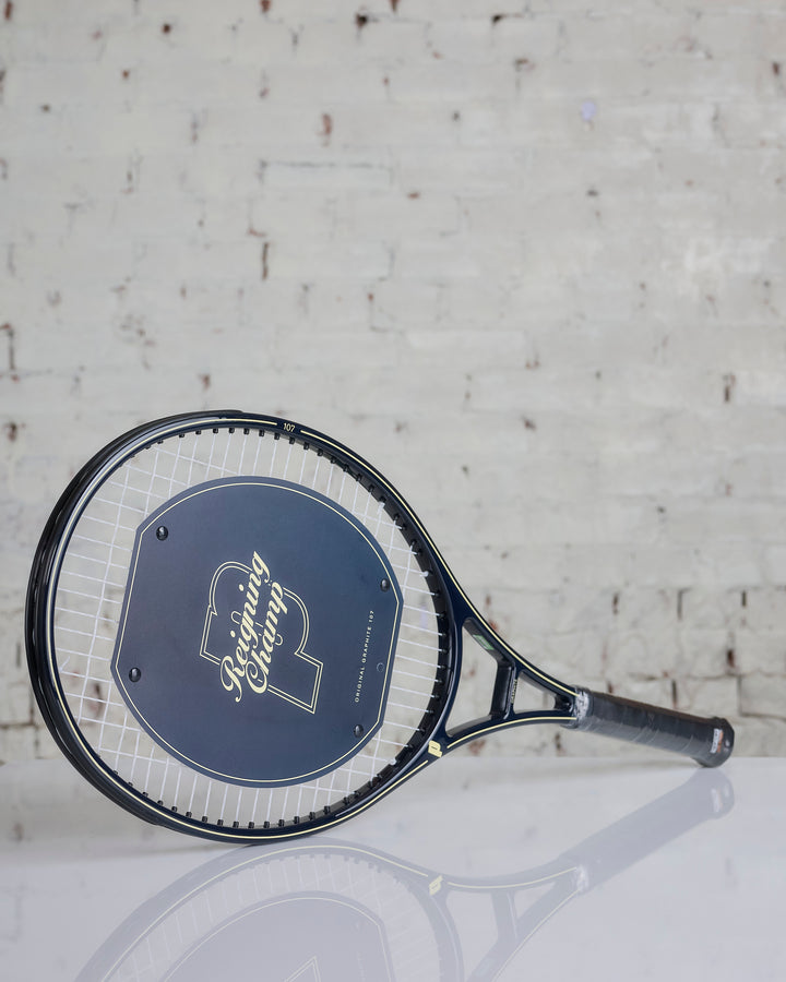Reigning Champ x Prince Orginal Graphite 107 Racquet with Case Navy