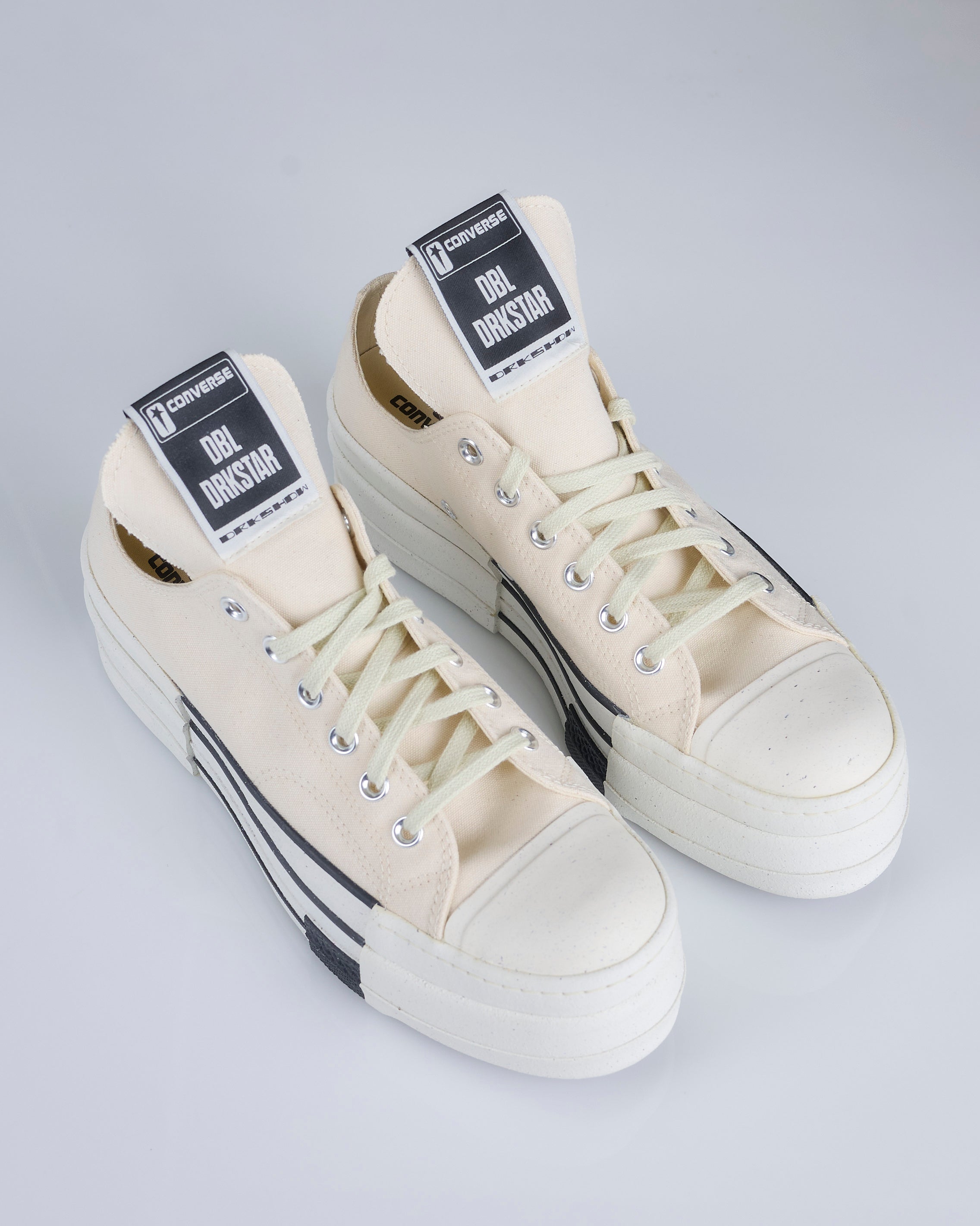 Rick Owens DRKSHDW Converse Dbl Drkstar Ox Natural – LESS 17