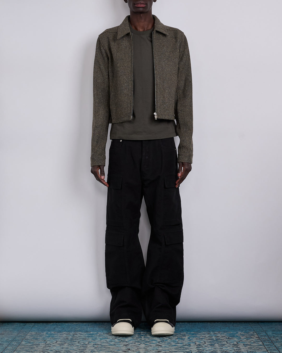 Rick Owens Alice Brad Jacket Rugged Wool Bosco