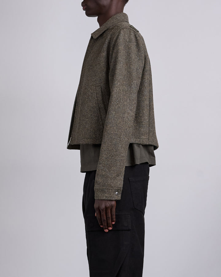 Rick Owens Alice Brad Jacket Rugged Wool Bosco