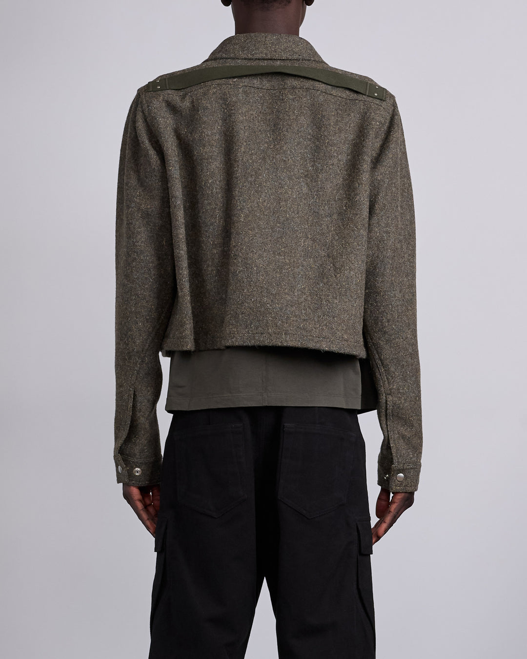 Rick Owens Alice Brad Jacket Rugged Wool Bosco
