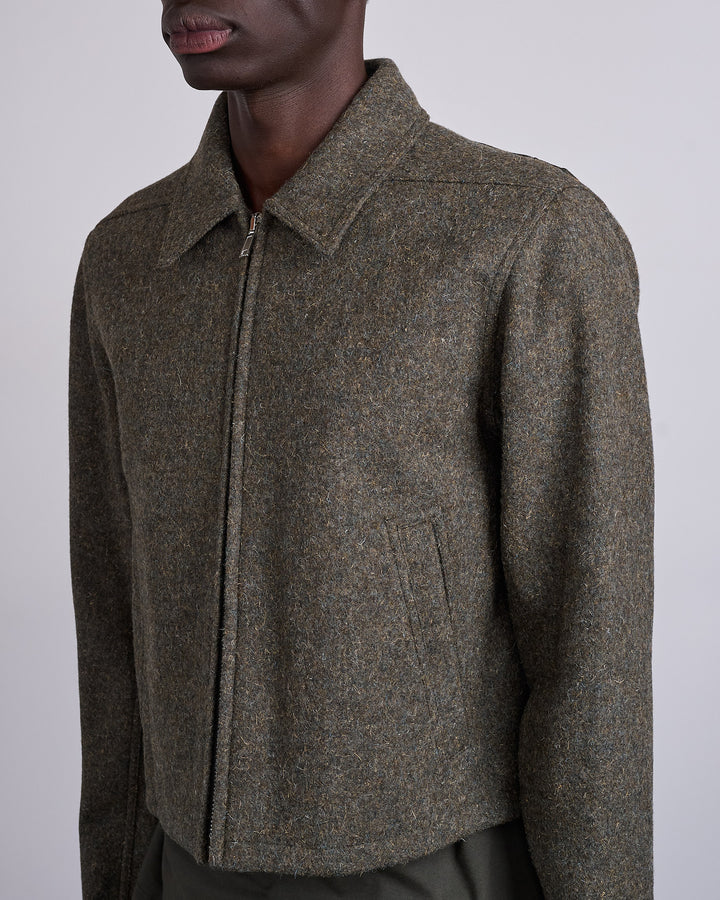 Rick Owens Alice Brad Jacket Rugged Wool Bosco