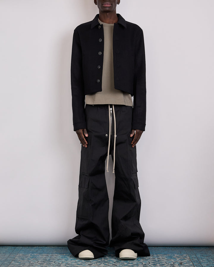 Rick Owens Alice Brad Jacket Wool Melton Black