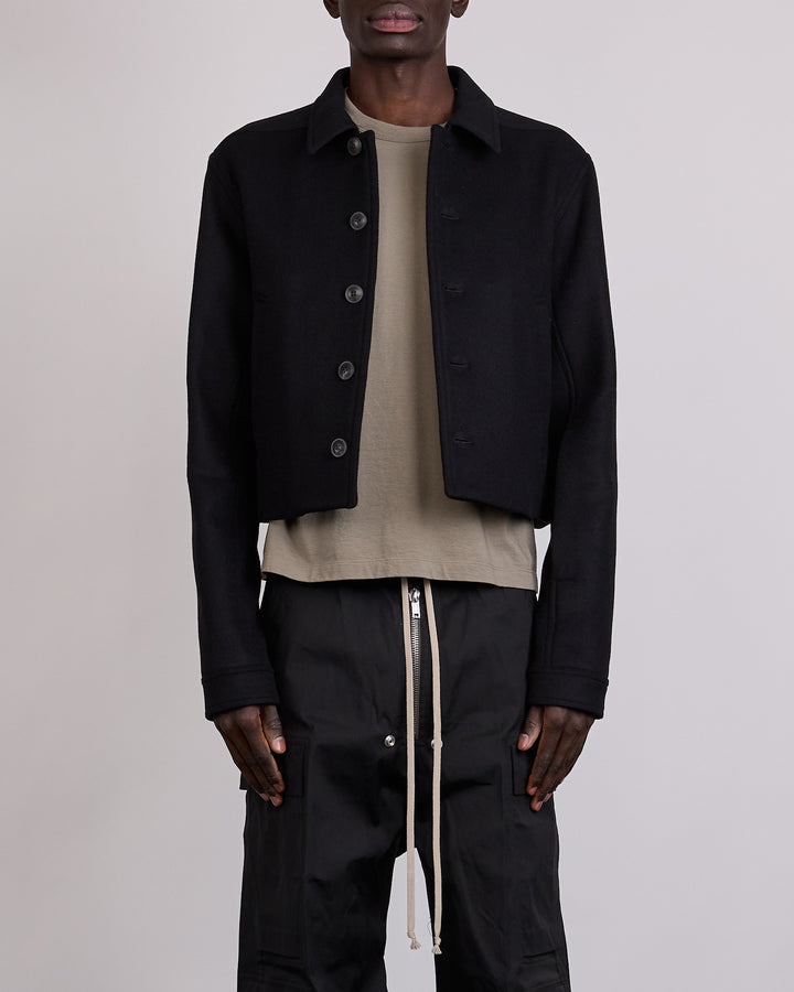 Rick Owens Alice Brad Jacket Wool Melton Black