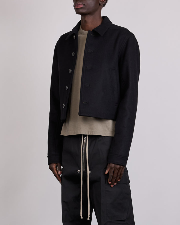 Rick Owens Alice Brad Jacket Wool Melton Black