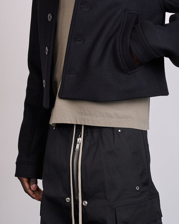 Rick Owens Alice Brad Jacket Wool Melton Black