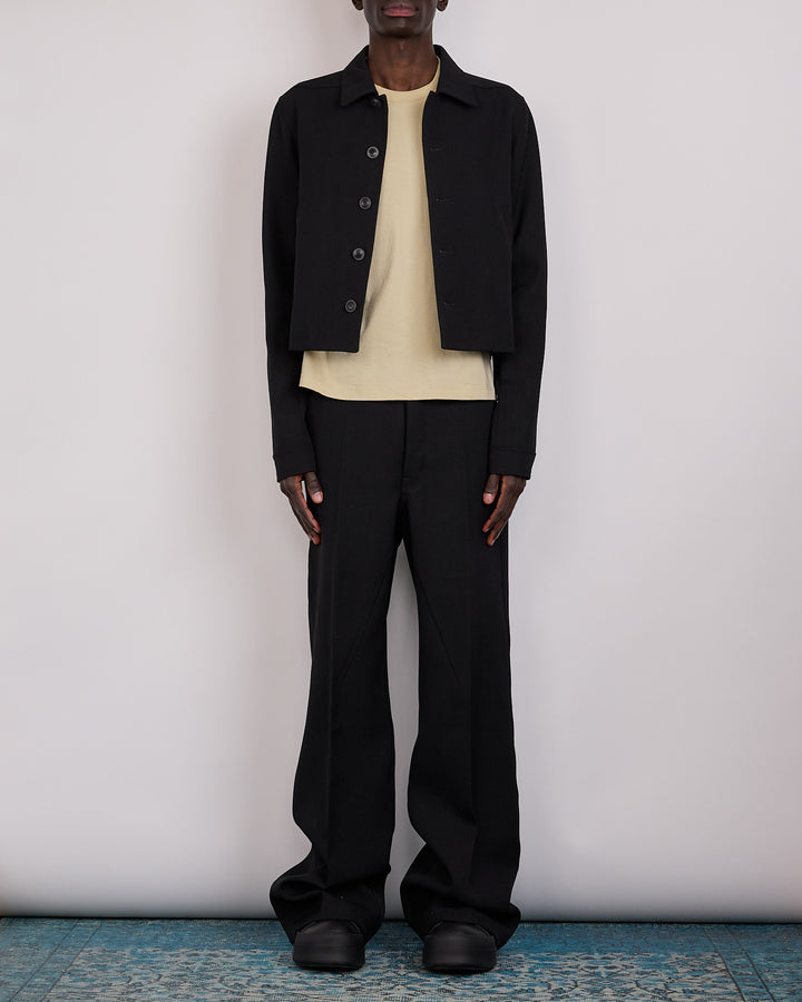 Rick Owens Alice Brad Jacket Wool Whipcord Black