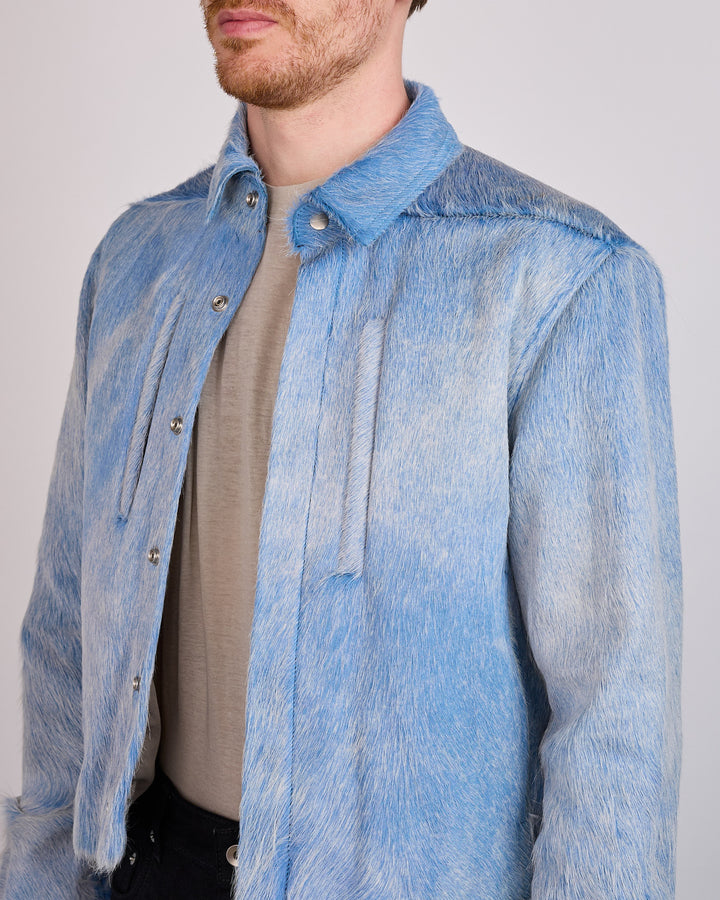 Rick Owens Alice Jacket Corrosion Unshaved Cow Nublu